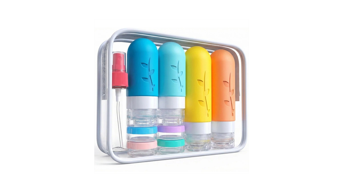 Depoza Travel Bottles Kit (16 Pack) - Tsa Approved, Leak