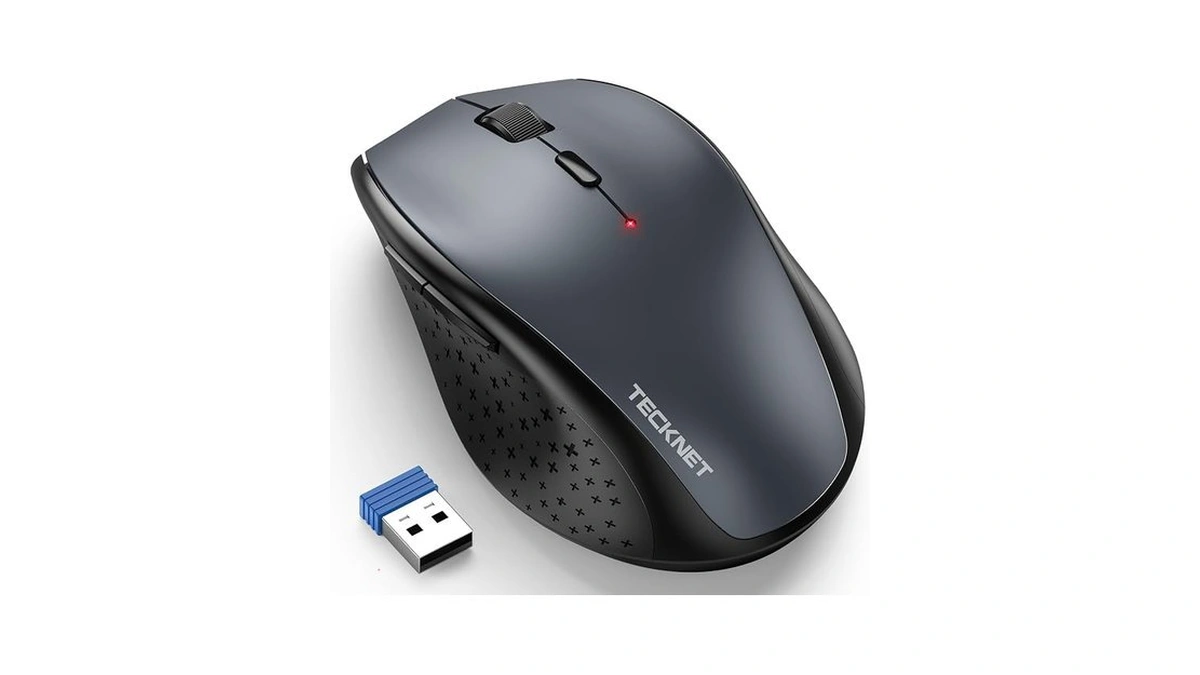 Tecknet Wireless Mouse, 2.4g Usb Computer Mouse With 6-level Adjustable