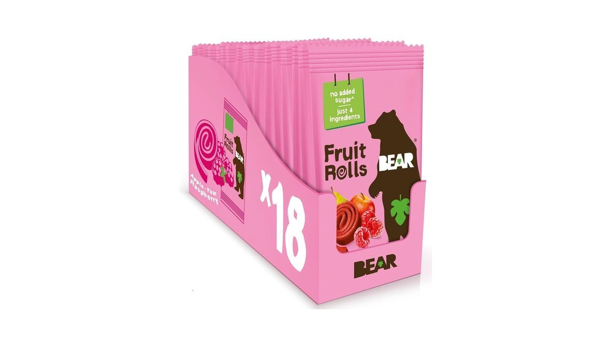 Bear Real Fruit Snack Rolls - Gluten Free, Vegan, And