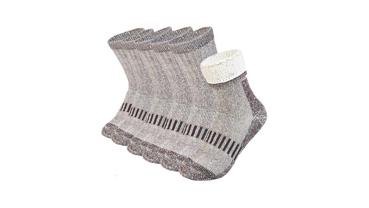 Santgoo Kids Merino Wool Hiking Socks 3 Pairs,thermal Crew Socks