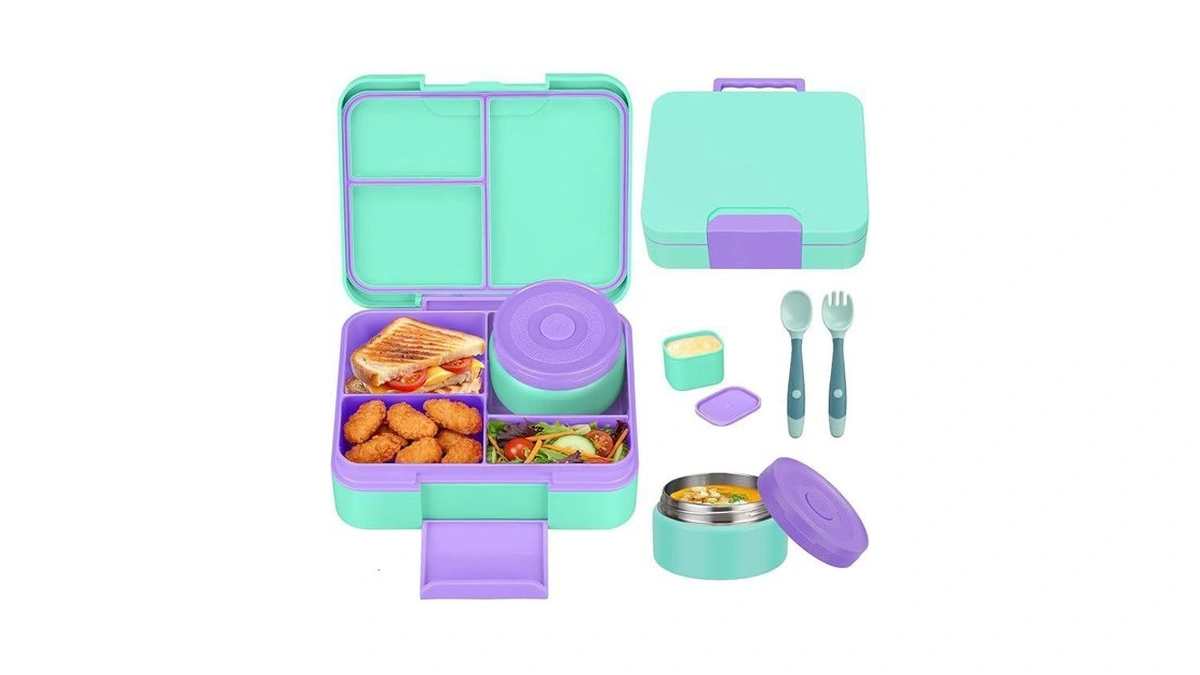 Bento Lunch Box Set For Kids With 9.5oz Soup Thermo