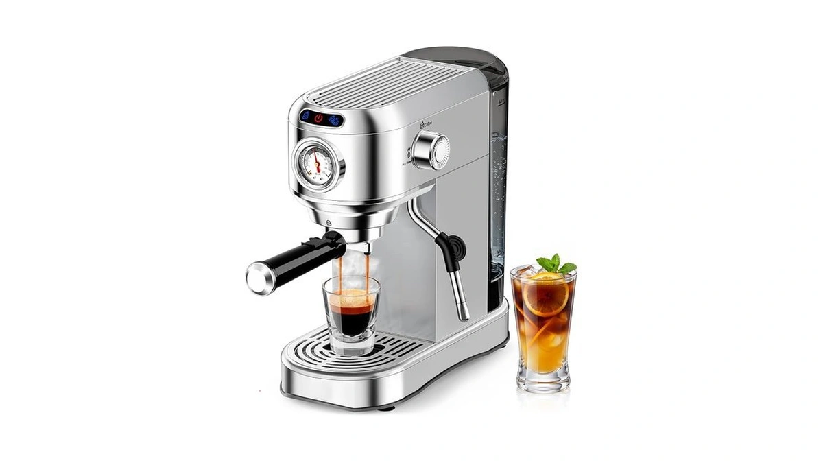 Aercana Espresso Machine 20 Bar, Compact Espresso Coffee Machine With