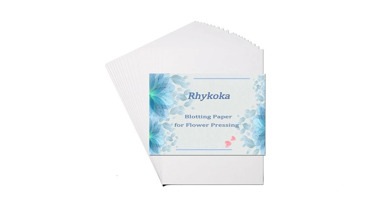 Rhykoka Blotting Paper For Flower Press,20 Sheet 20x26cm (10.23x7.87 Inches)