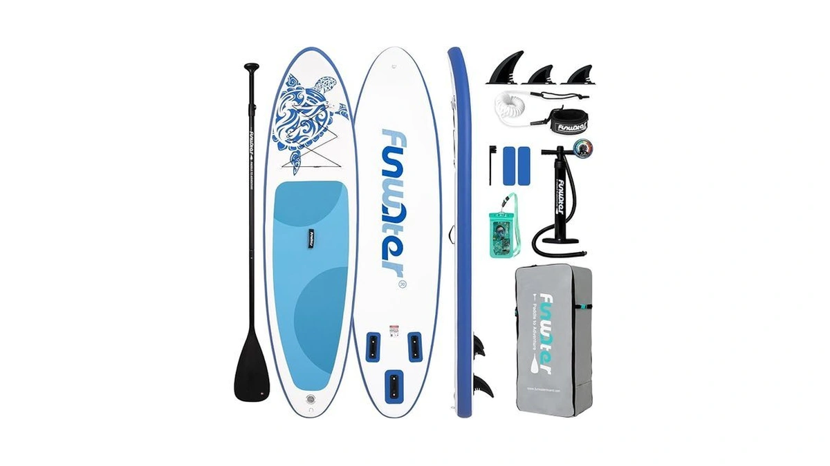 Funwater 10'6×33"×6" Inflatable Stand Up Paddle Board With Premium Sup