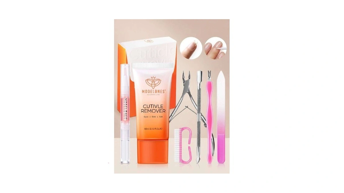 Modelones Cuticle Remover Kit Cuticle Remover Liquid & Cuticle Oil