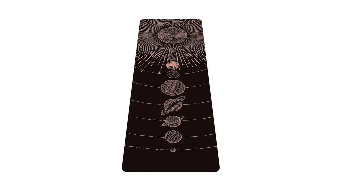 Nuveti Printed Travel Yoga Mat-1/16 Inch Thick Non Slip Fitness