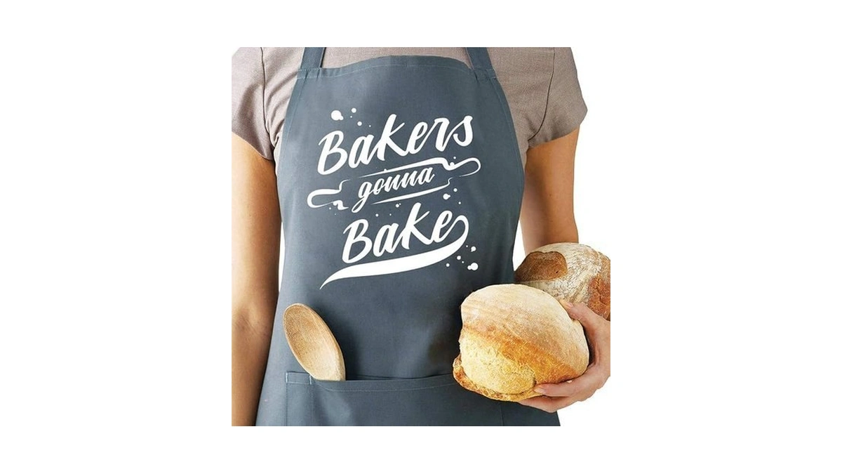Saukore Funny Baking Aprons For Women Men, Cute Baking Gifts