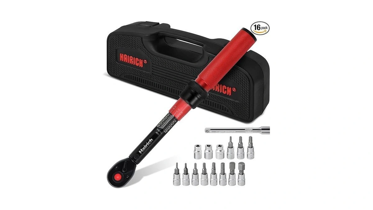 Hairich Torque Wrench Bike 1/4 Inch,2.3-24.9 N.m/20-220in.lb, Drive Click Torque