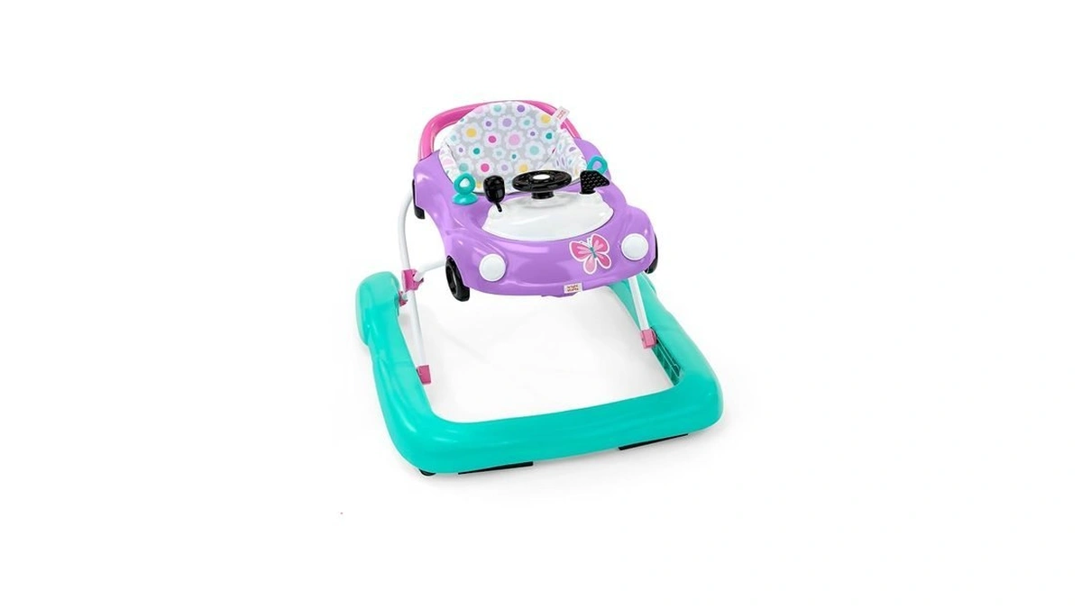 Bright Starts Little Speedster 3-in-1 Car Walker, Purple Power, Baby