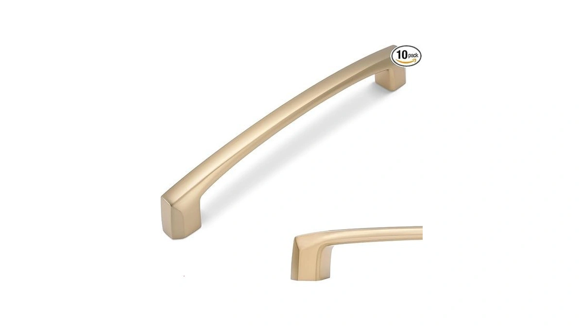 Bukobyhe 10 Pack 5 Inch Kitchen Cabinet Handles Champagne Bronze