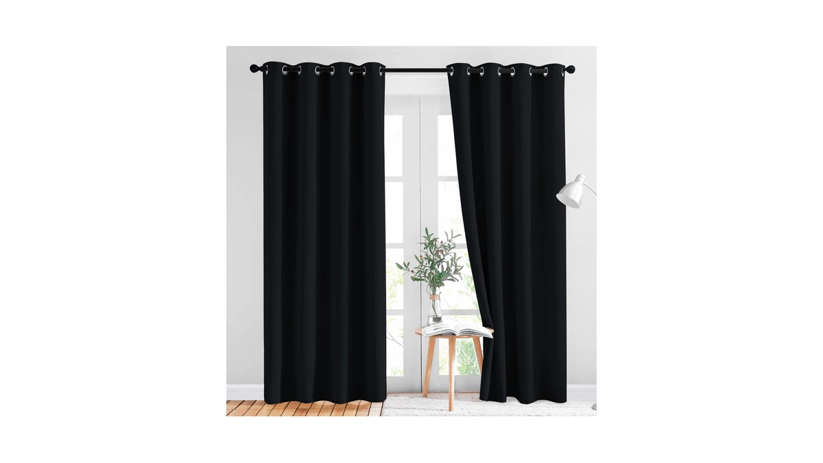 Nicetown Black Out Curtains For Bedroom 84 Inches Long -