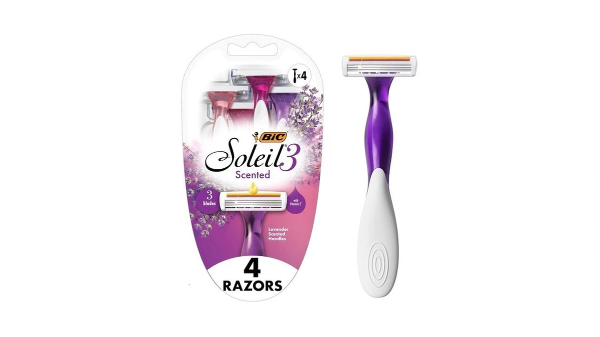Bic Soleil 3 Scented Women's Disposable 3-blade Razors, Moisture Strip