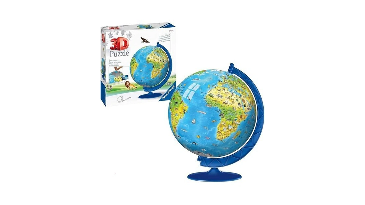 Ravensburger Children's World Globe 180 Piece 3d Jigsaw Puzzle |