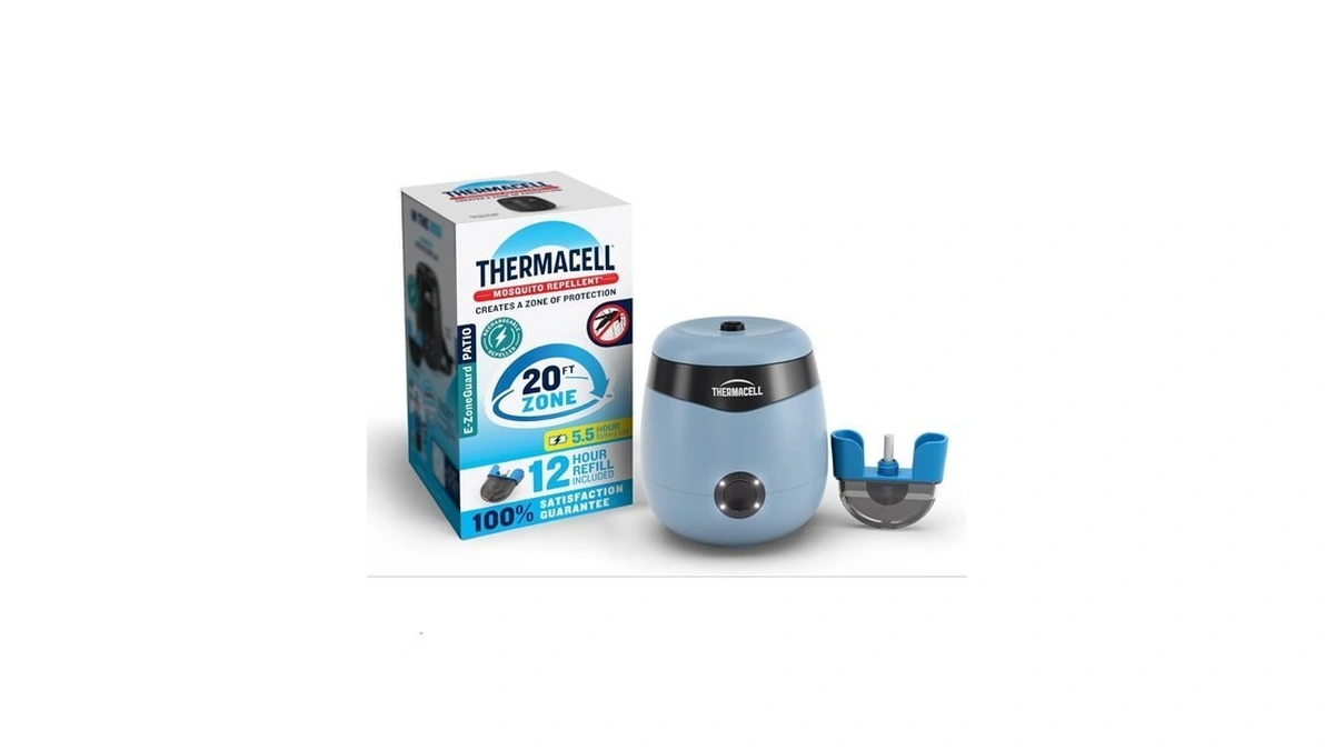 Thermacell E-zoneguard Patio Rechargeable Mosquito Repeller, 5.5-hr Battery