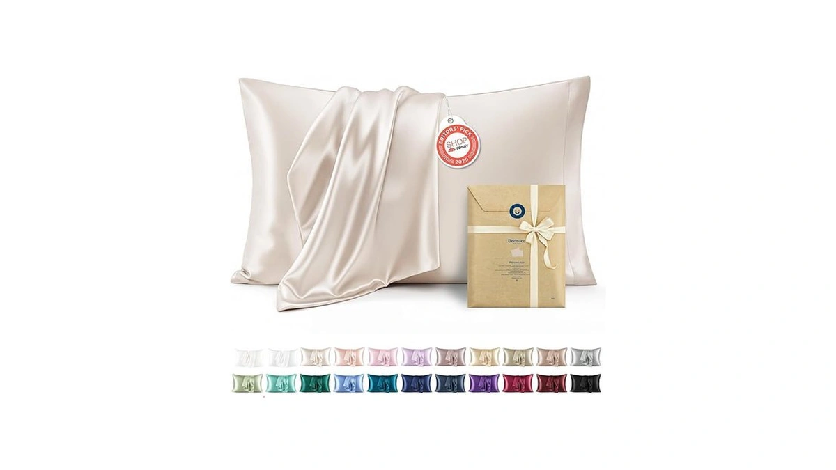 Bedsure Satin Pillowcases, Similar To Silk Pillow Cases Queen Size