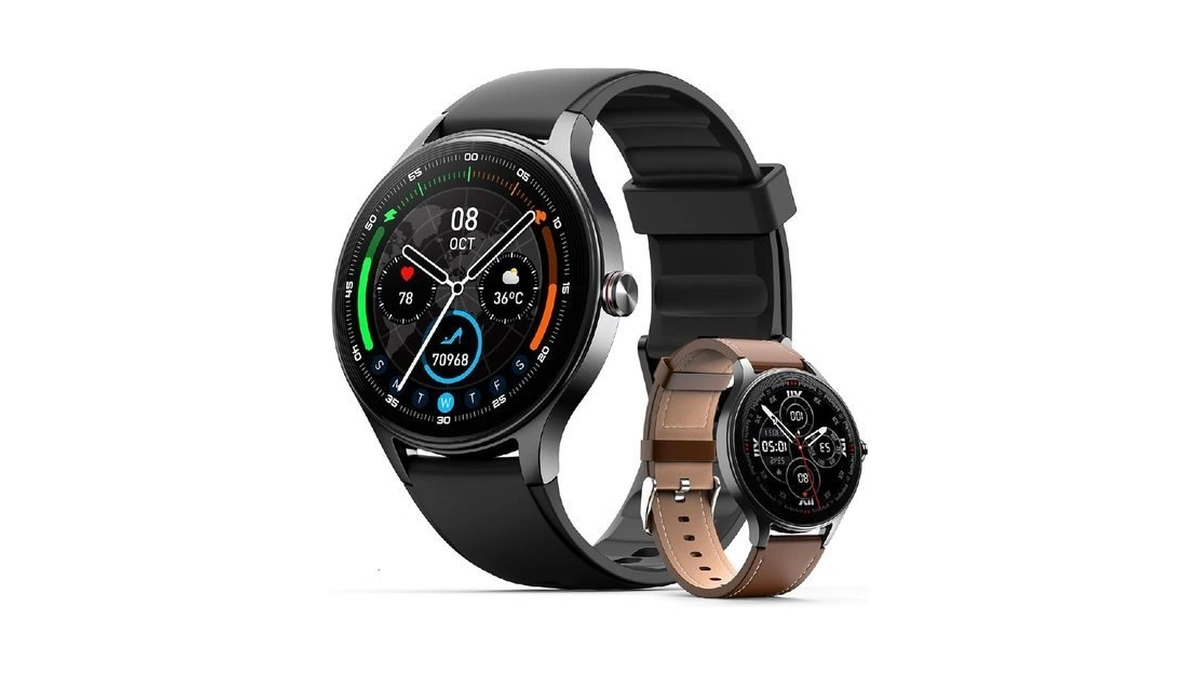 Woneligo Smart Watch,1.57inch Amoled Touchscreen Fitness Watch For Iphone &
