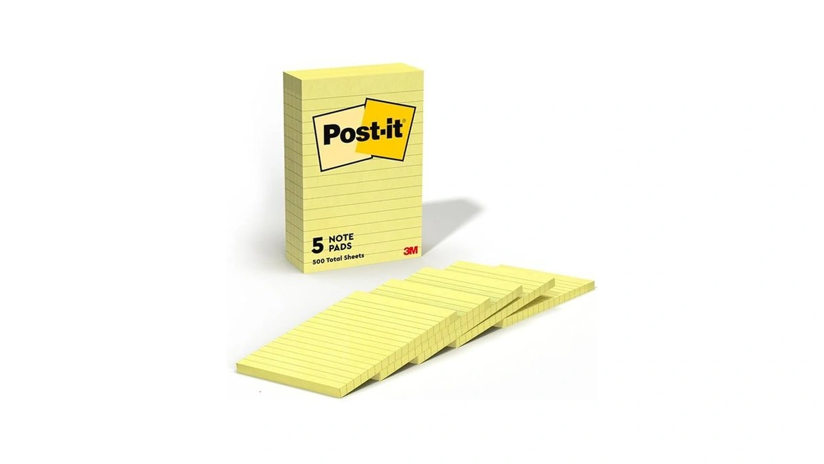Post-it Notes, 4 X 6 In, The Iconic Canary Yellow
