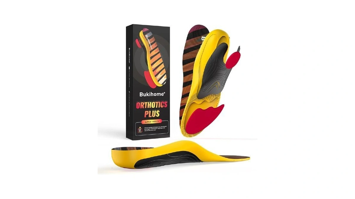 Bukihome Plantar Fasciitis Relief Insoles For Men Women Heel Pain