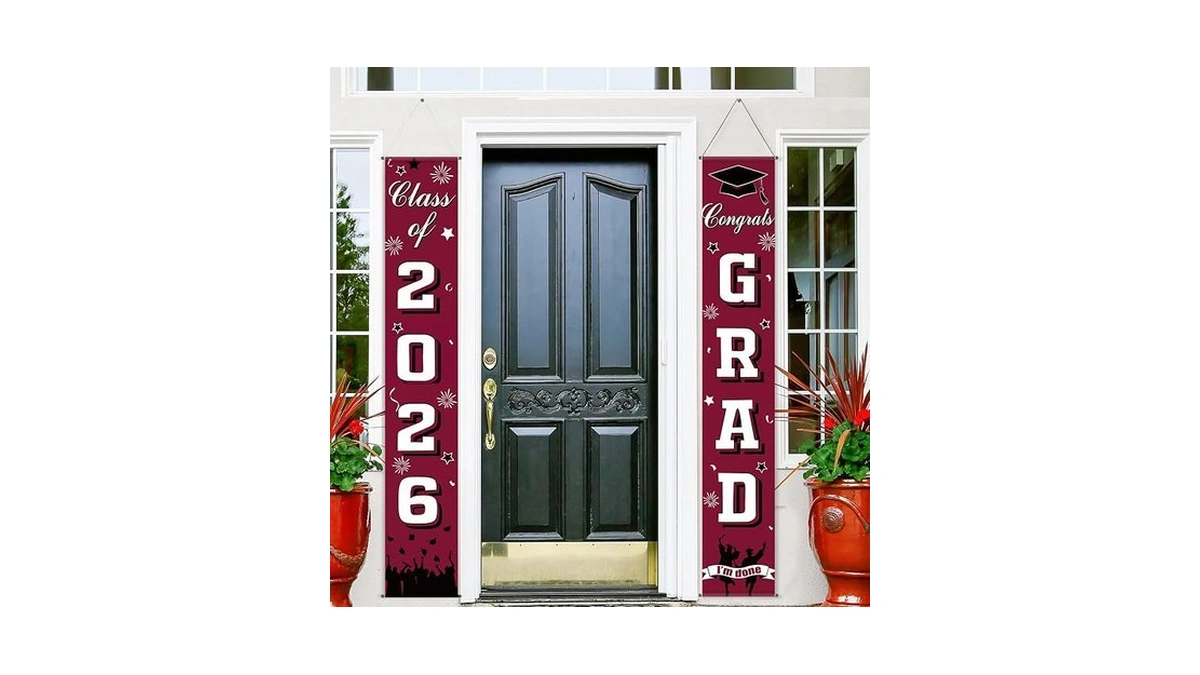 Chinco Graduation Decorations Class Of 2026 Graduation Banners Congrats Grad