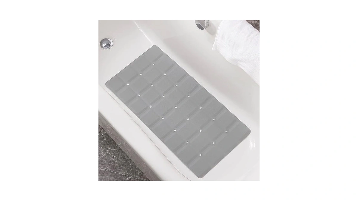 Webos Foldable Non Slip Silicon Bath Mat Bathtub Mat No