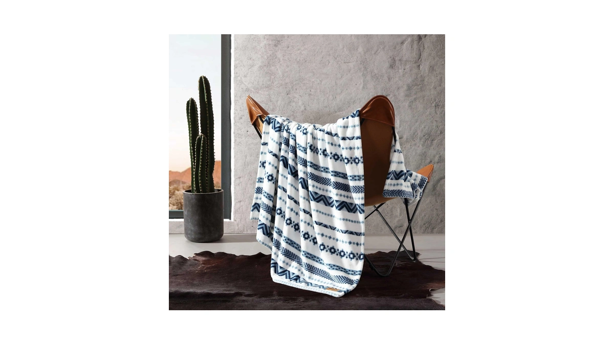 Wrangler - Blanket, Super Soft Sherpa Bedding, Yellowstone Inspired Throw