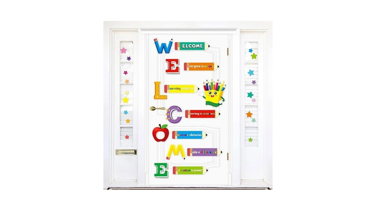 Yewfold Classroom Door Decor, Welcome Bulletin Board Decorations Set,classroom Wall
