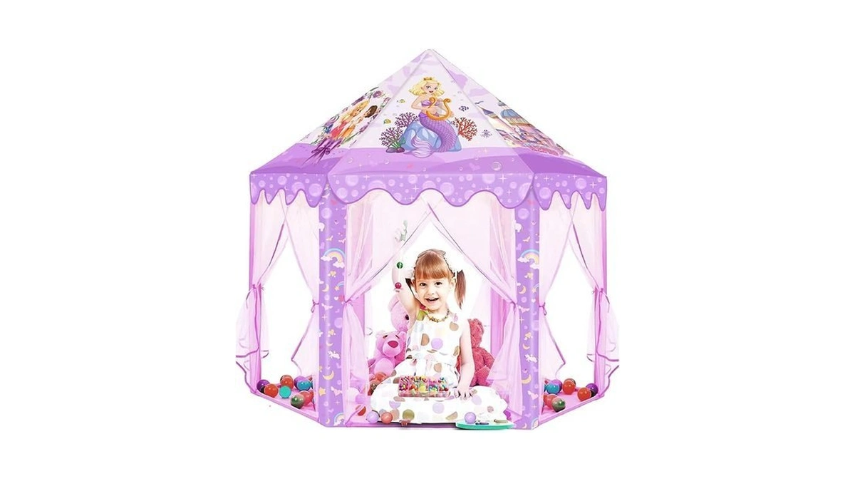 Mnagant Princess Mermaid Kids Play Tent - Purple Large Playhouse