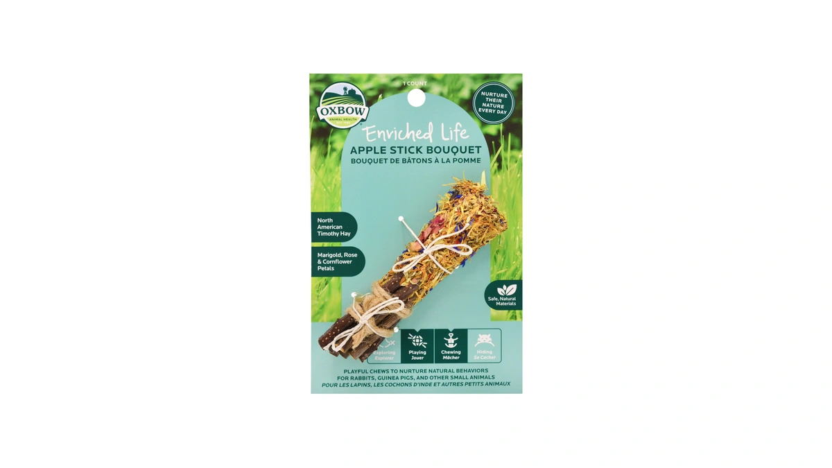 Oxbow Enriched Life Apple Stick Bouquet, Rabbit & Guinea Pig