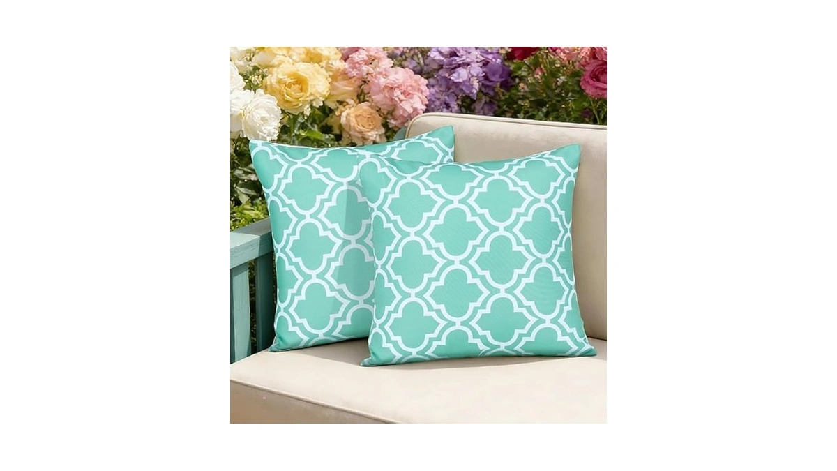Eternal Beauty 18x18'' Set Of 2 Outdoor Decorative Pillow Covers
