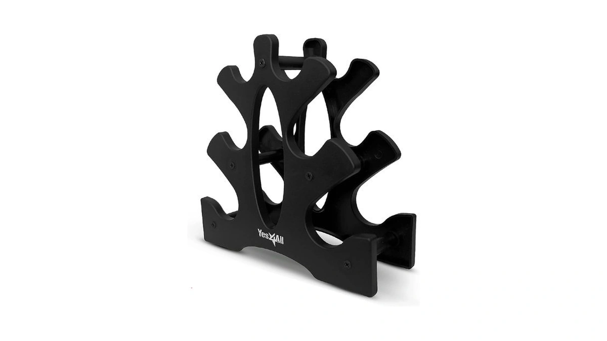 Dumbbell Neoprene 3-5-8lb Pair + Metal Rack