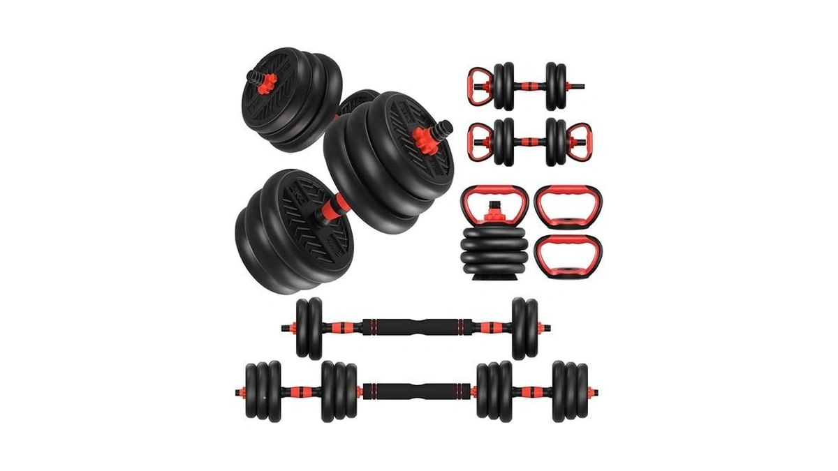 Adjustable Dumbbells,20/30/40/60/80lbs Free Weight Set With Connector, 4 In1 Dumbbells