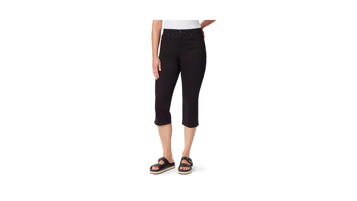 Gloria Vanderbilt Women's Amanda Capri Jean Black