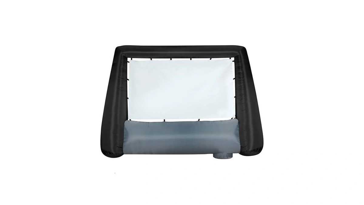 Gemmy Inflatable Movie Screen, Black/gray/white