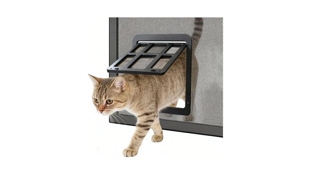 Enjoying Cat Door For Screen Doors, Passage Opening 8.3" X