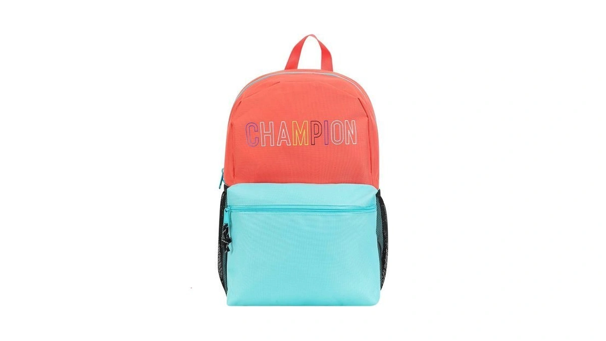 Champion Kids' Merit Backpack With Padded Straps, Water Bottle Pocket