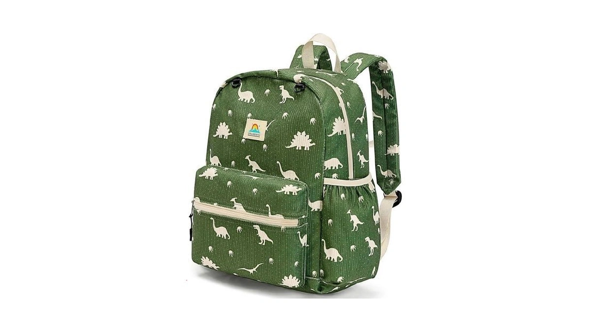 Steamedbun Corduroy Kids Backpack For Boys And Girls 5-8: Boys