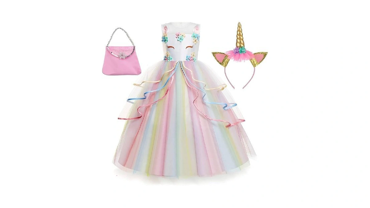 Chektin Unicorn Dress For Girls Unicorn Costume Pageant Princess Party
