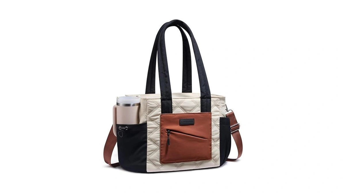 Lovevook Lunch Box For Women, Quilted Insulated Lunch Bag Tote