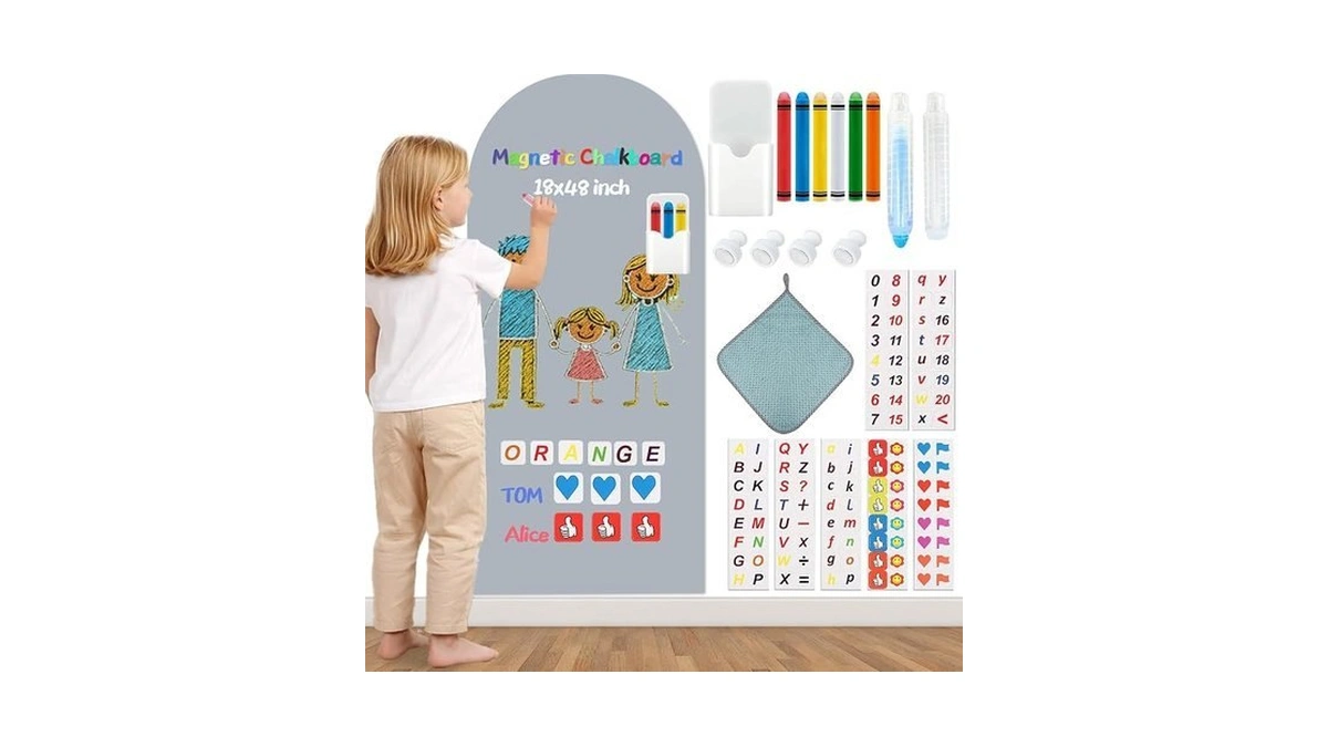 Magnetic Arch Wall Decal For Kids 18x48 Inch,upgraded Thickened Magnetic