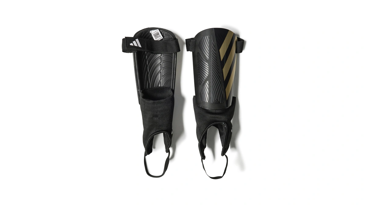 Adidas Unisex-adult Tiro League Shin Guards, Black/gold Metallic/white, Medium