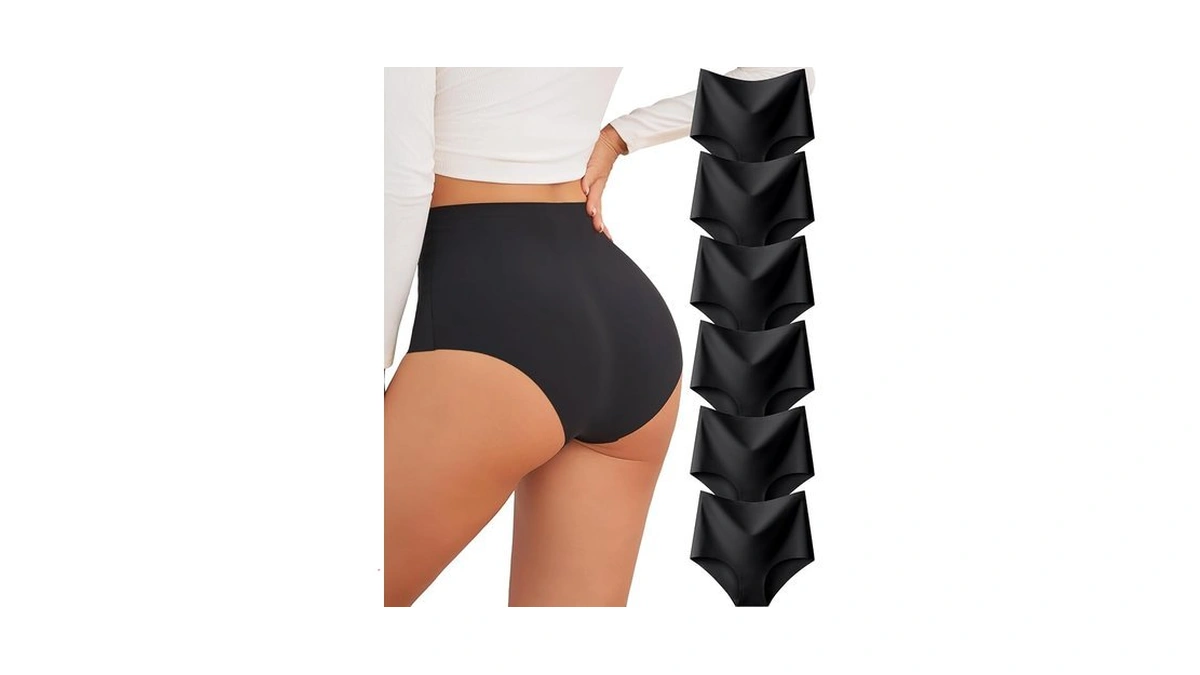 Finetoo Seamless Underwear For Women High Waisted Womens Underwear Cheeky
