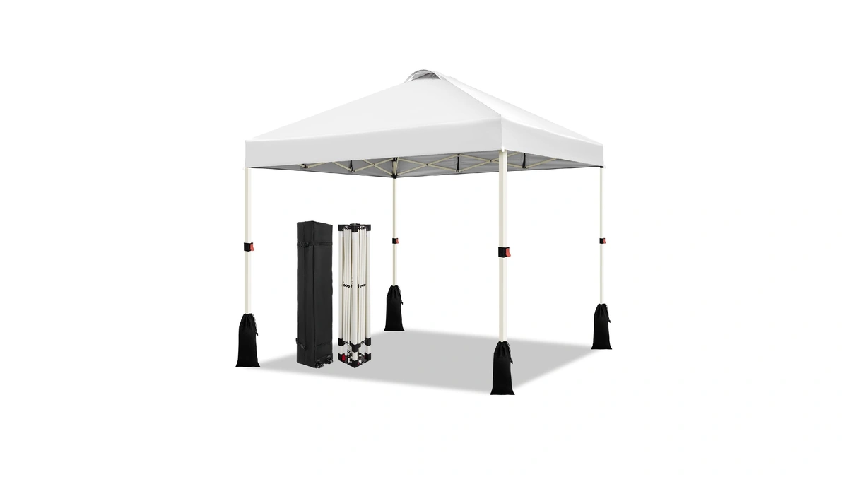 Weize 10x10 Pop Up Canopy Tent, 1-button Push Setup Canopy
