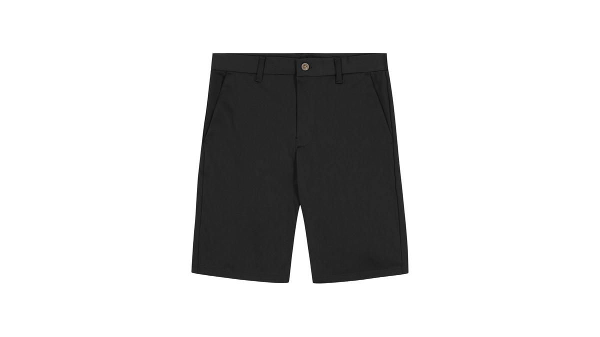 Nautica Boys' School Uniform Khaki Shorts, Moisture Wicking Performance Fabric,