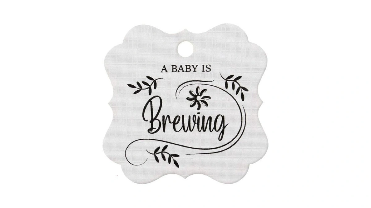 Summer-ray 50pcs A Baby Is Brewing Baby Shower Favors Gift