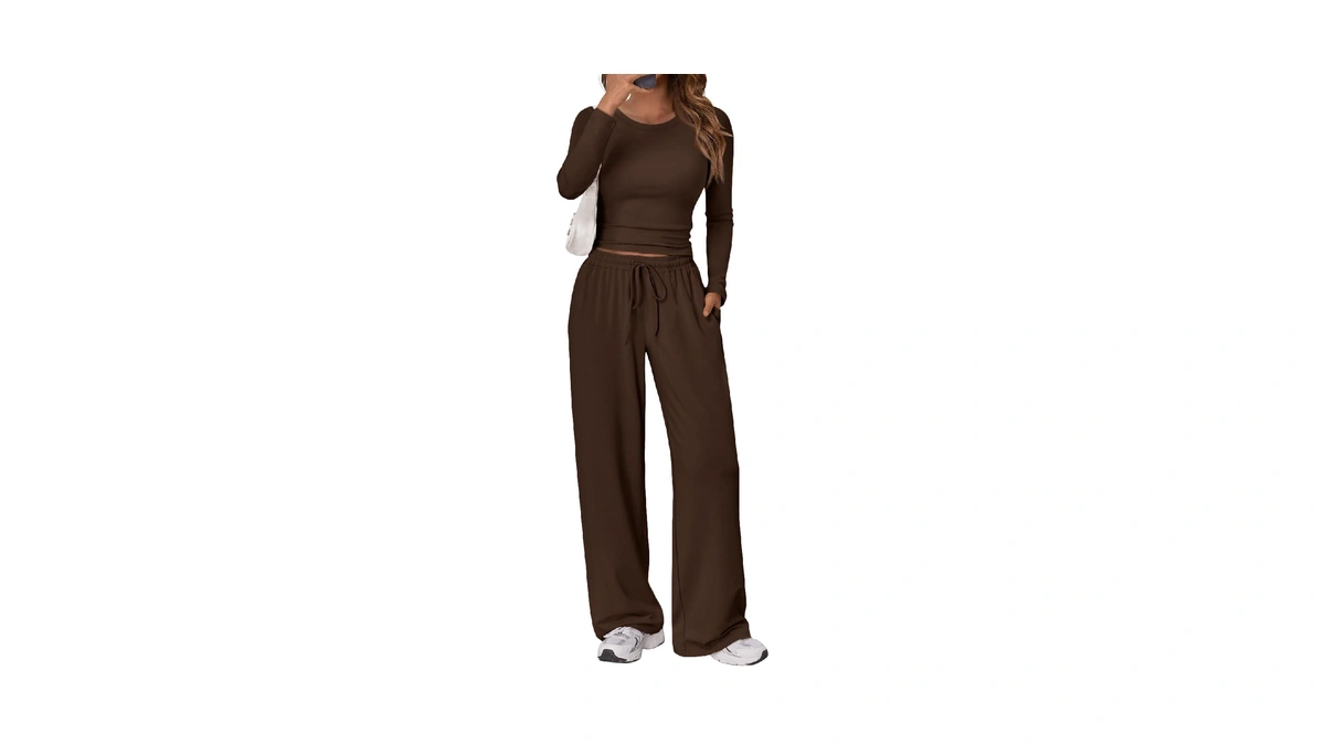 Trendy Queen Women's 2 Piece Outfits 2026 Fall Lounge Set