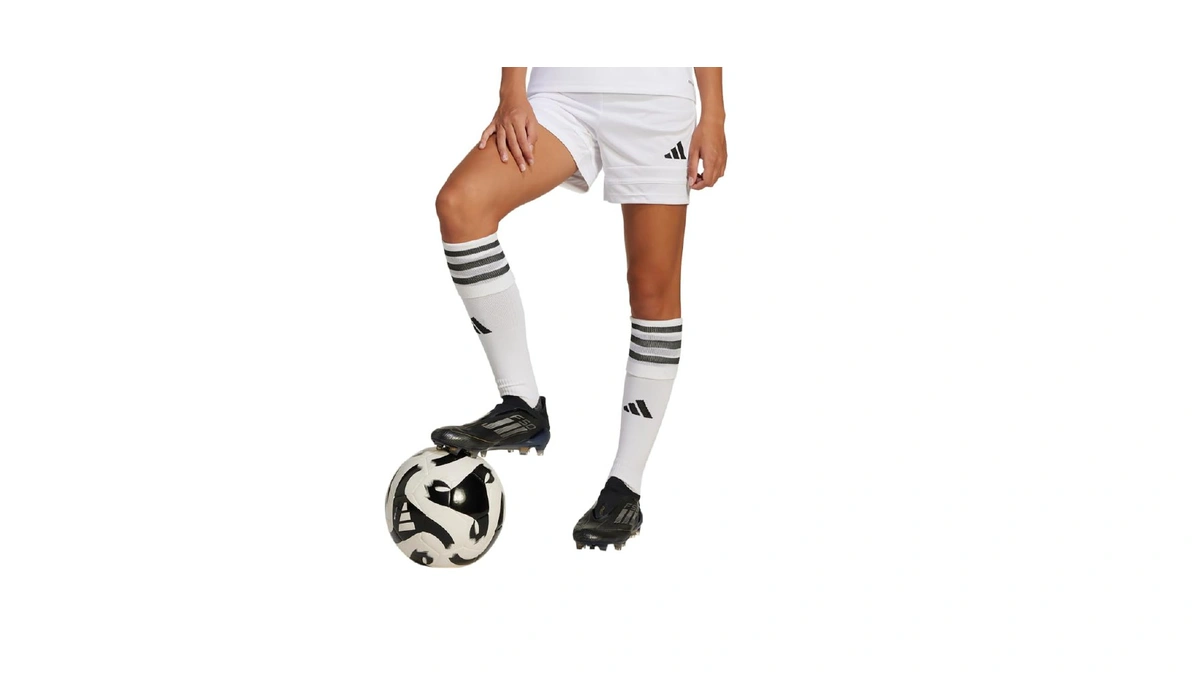 Adidas Girls Squadra 25 Soccer Shorts, White/white/black, X-large