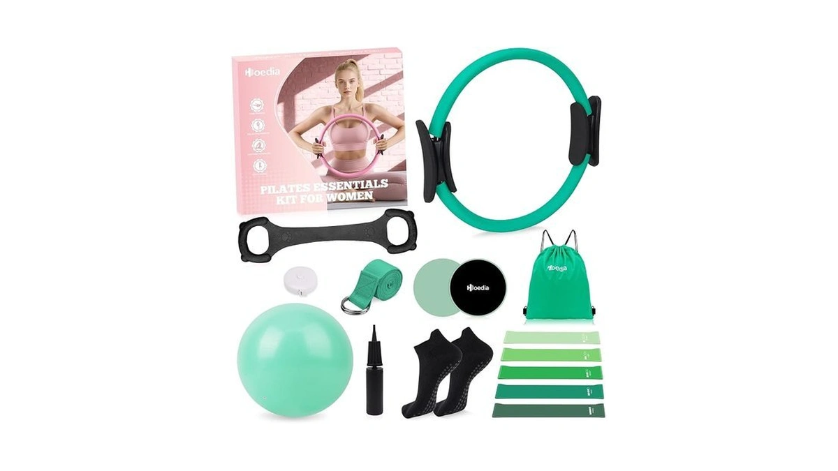 Hoedia Pilates Kit For Women, Pilates Equipment Ring And Ball