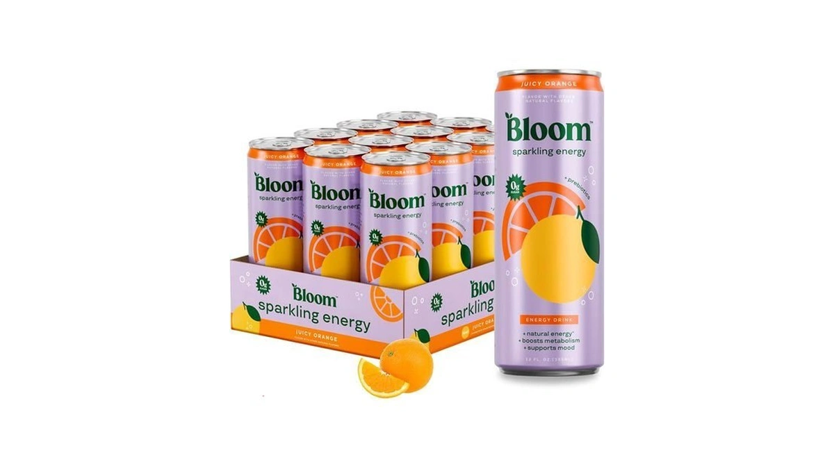 Bloom Nutrition Sparkling Energy Drink - Natural Caffeine, Zero Sugar,