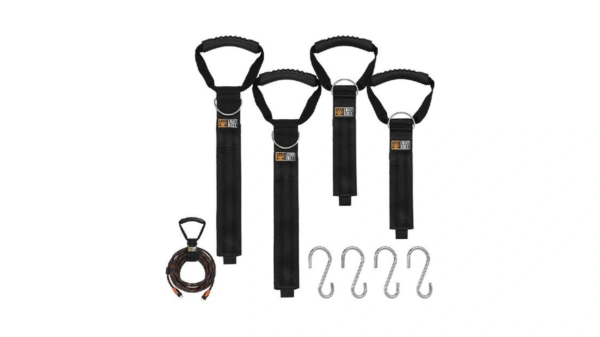 Hanging Extension Cord Straps With Handle, 4pack 22" 35" Set