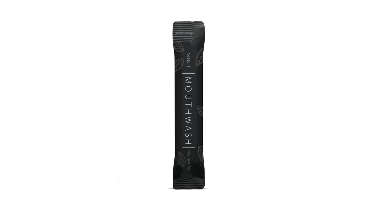 Luxury Mouthwash Packets (250 Individual Packets, Matte Black)
